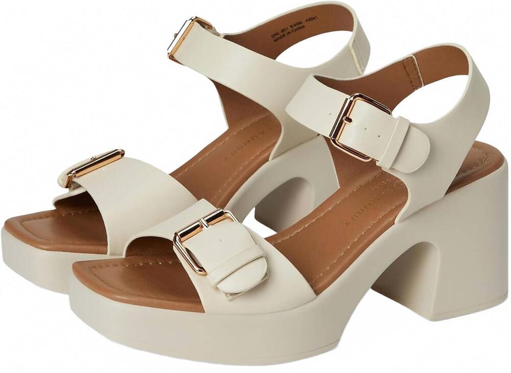 NEW CHINESE LAUNDRY women's drew platform sandal in cream